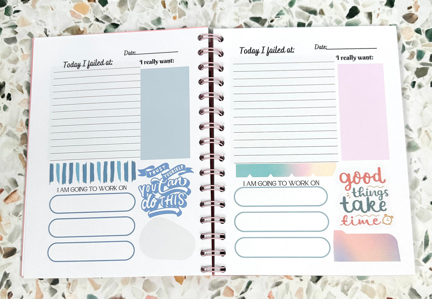 My Failures Planning for Success Journal