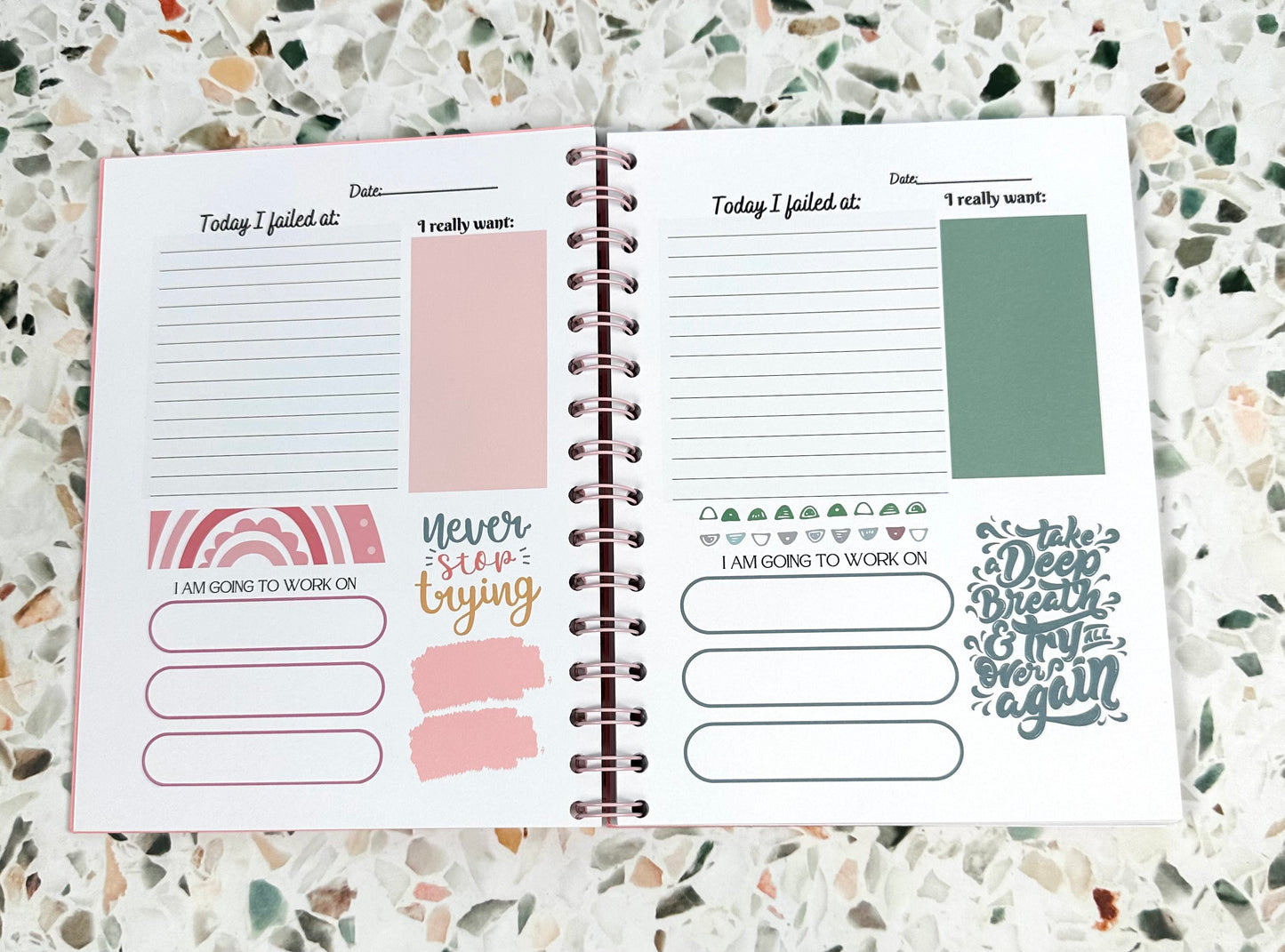 My Failures Planning for Success Journal