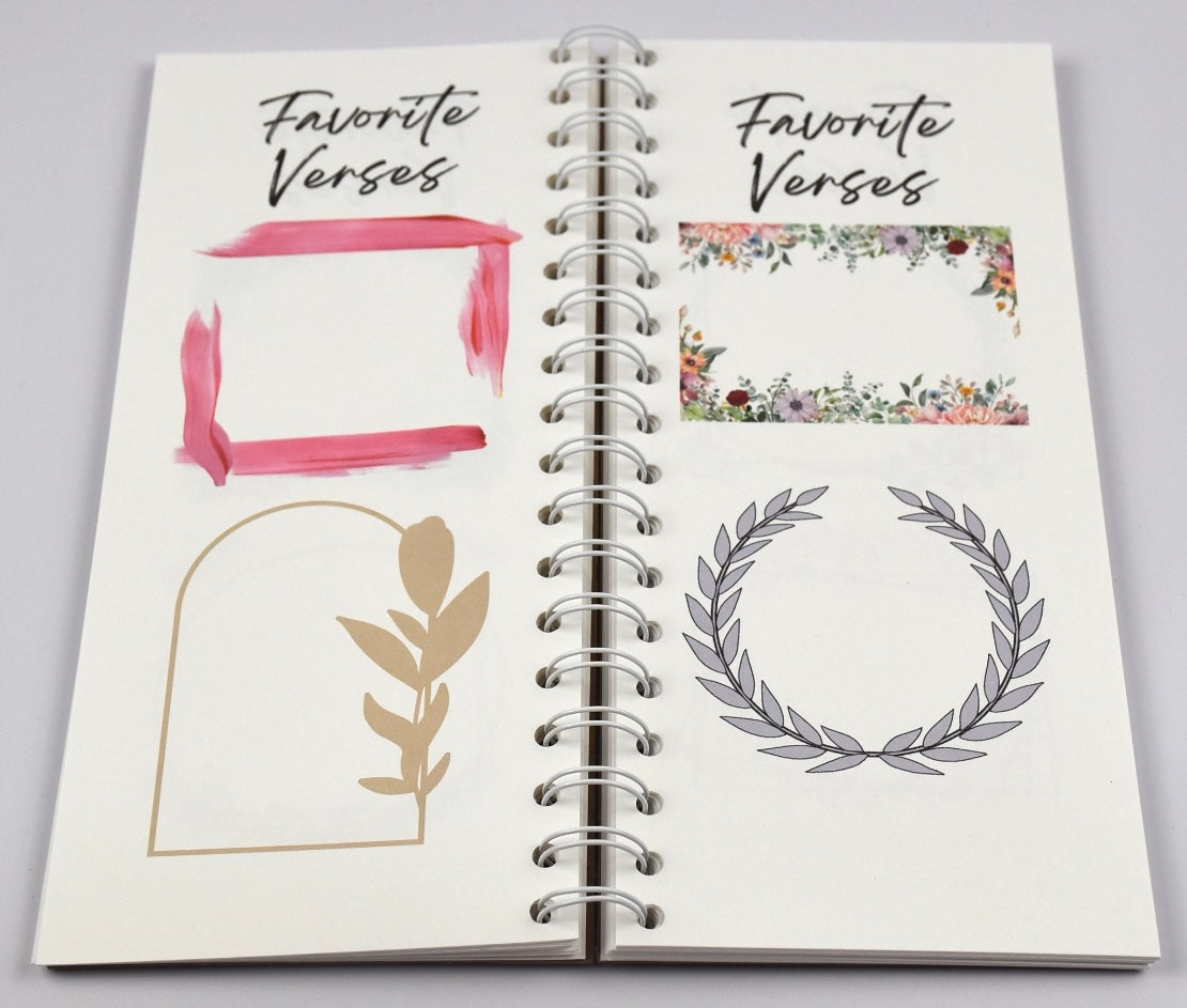 Bible Study Favorite Verses Slim Notebook