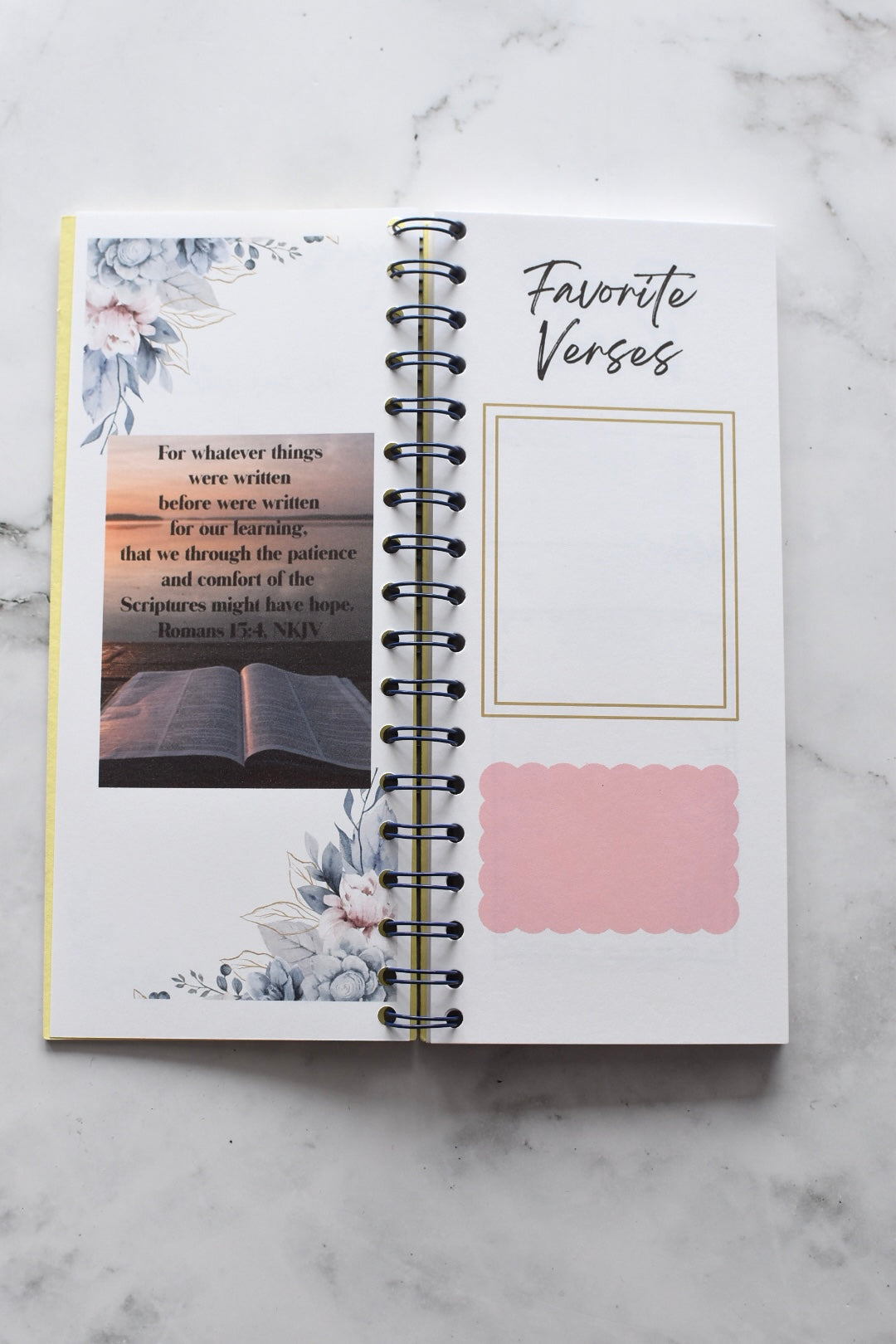 Bible Study Favorite Verses Slim Notebook